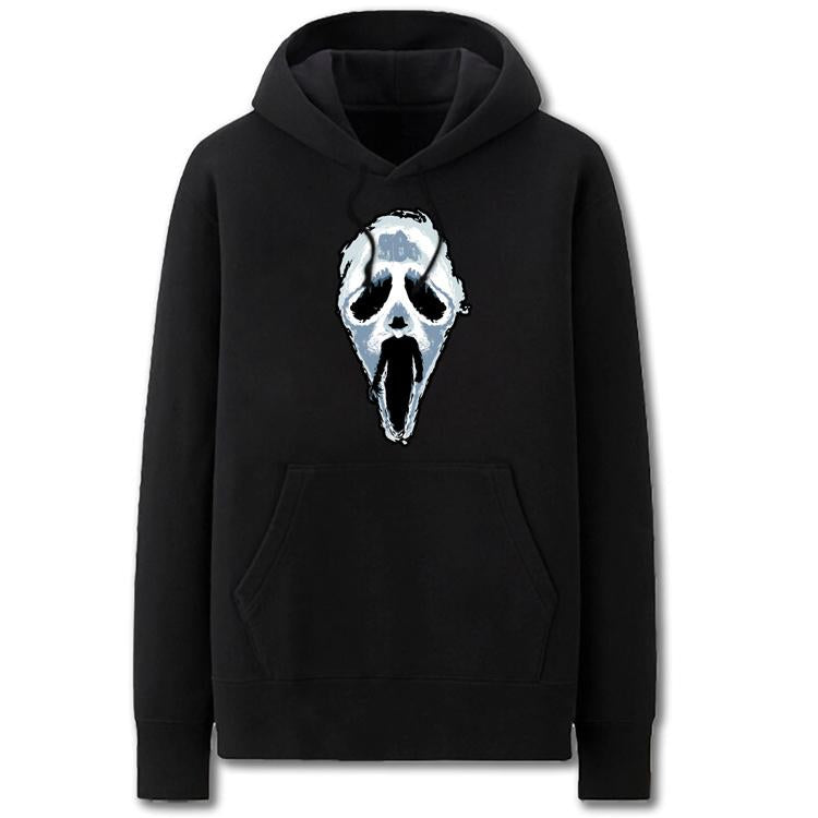 Nightmare Before Christmas Hoodies - Solid Color Terror Skull  Fleece Hoodie