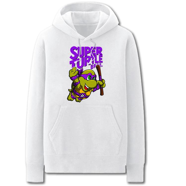 Teenage Mutant Ninja Turtle Hoodies - Solid Color Donatello Cartoon Style Cute Fleece Hoodie