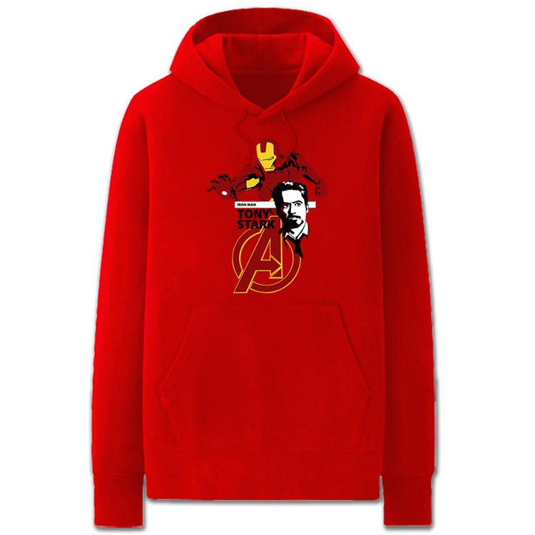 The Avengers Hoodies - Solid Color Iron Man Warrior Super Cool Fleece Hoodie