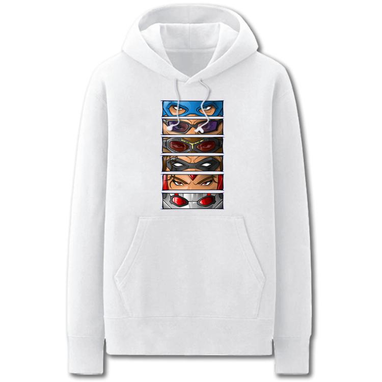 The Avengers Hoodies - Solid Color The Avengers Super Hero Cartoon Style Fleece Hoodie