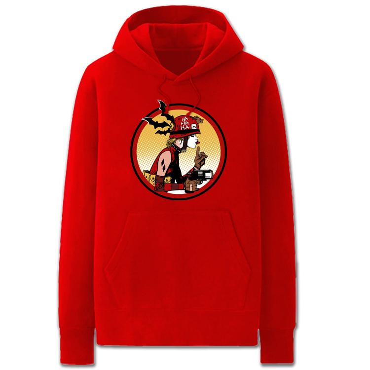 ‎Suicide Squad Hoodies - Solid Color Harley Quinn Cartoon Style Fleece Hoodie