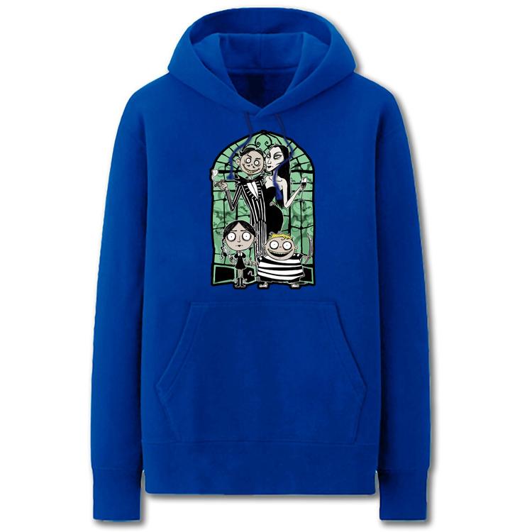 The Addams Family Hoodies - Solid Color Gothic Adams Family Terror Fleece Hoodie