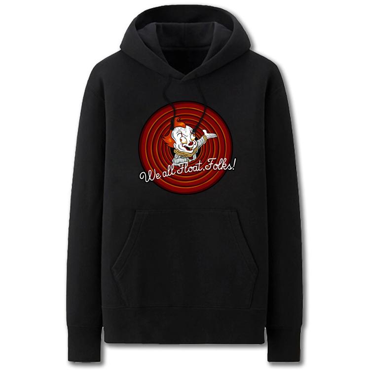 IT Hoodies - Solid Color Horror Clown Cartoon Super Cool Style Fleece Hoodie