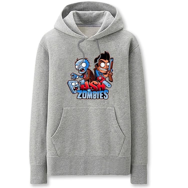 Plants vs. Zombies Hoodies - Solid Color Plants vs. Zombies Cartoon Style Fleece Hoodie