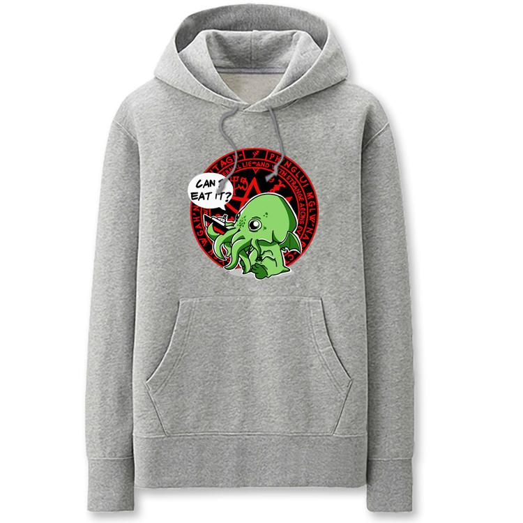 Cthulhu Hoodies - Solid Color Cthulhu Cute Cartoon Style Fleece Hoodie