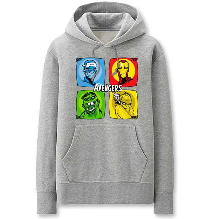 The Avengers Hoodies - Solid Color The Avengers Super Hero Cool Fleece Hoodie