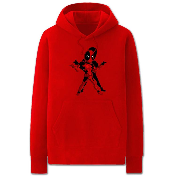 Spiderman Hoodies - Solid Color Super Cool Spiderman  Cartoon Style Fleece Hoodie