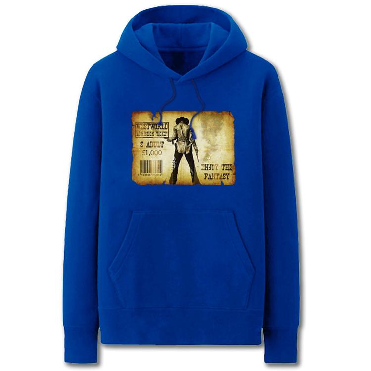 Westworld Hoodies - Solid Color Westworld Ticket Fleece Hoodie