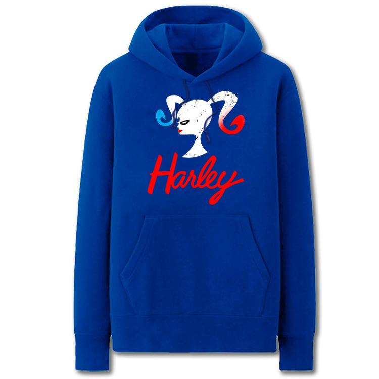 Suicide Squad	Hoodies - Cool Solid Color Harley Quinn Cartoon Style Fleece Hoodie
