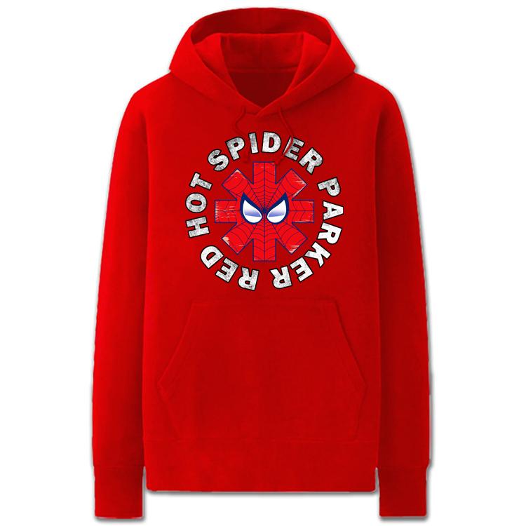 Spiderman Hoodies - Solid Color SpiderMan Cartoon Style Super Cool Fleece Hoodie
