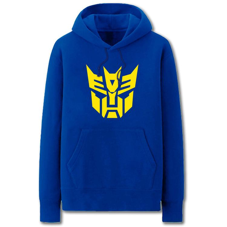 Transformers Hoodies - Solid Color Optimus Prime Icon Cartoon Style Fleece Hoodie