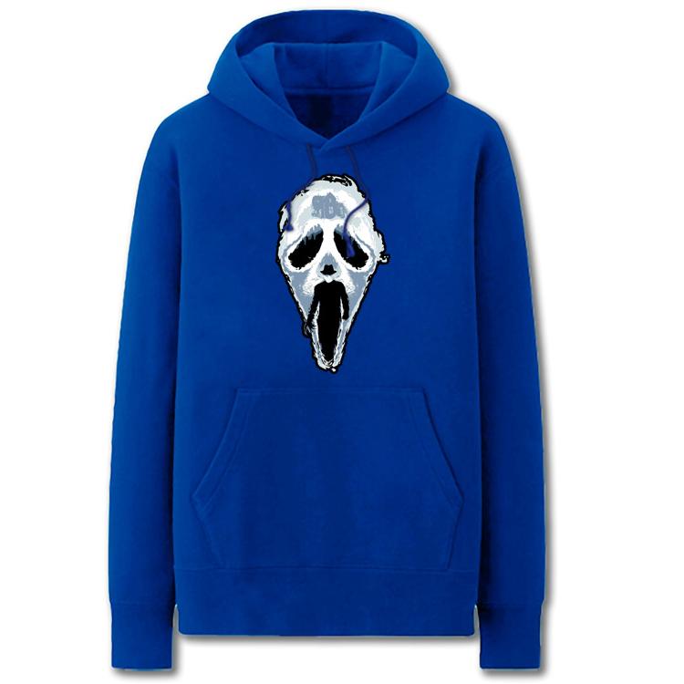 Nightmare Before Christmas Hoodies - Solid Color Terror Skull  Fleece Hoodie