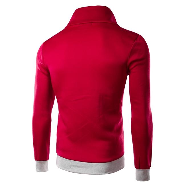 Solid Color Hoodies - Pullover Fleece Purple Red Hoodie