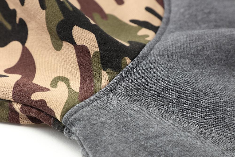 Camouflage Hoodies - Pullover Fleece White Black Hoodie