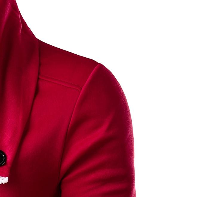 Solid Color Hoodies - Pullover Fleece Purple Red Hoodie