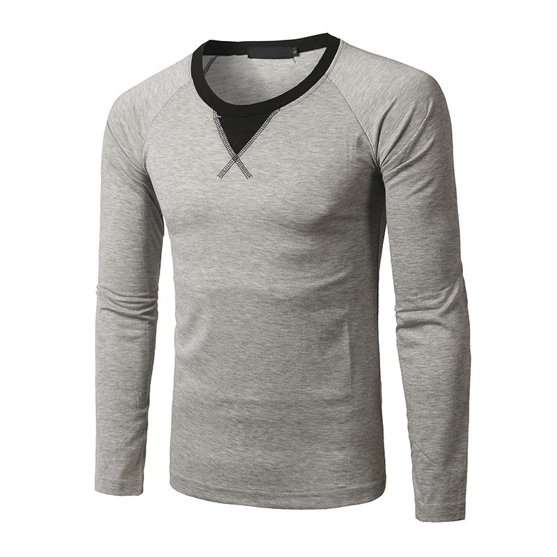 Solid Color Sweatshirts - Round Neck Black Grey Sweatshirt