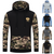 Camouflage Hoodies - Pullover Fleece White Black Hoodie