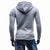 Solid Color Letter Printed Hoodies - Pullover Fleece Bright Grey Hoodie