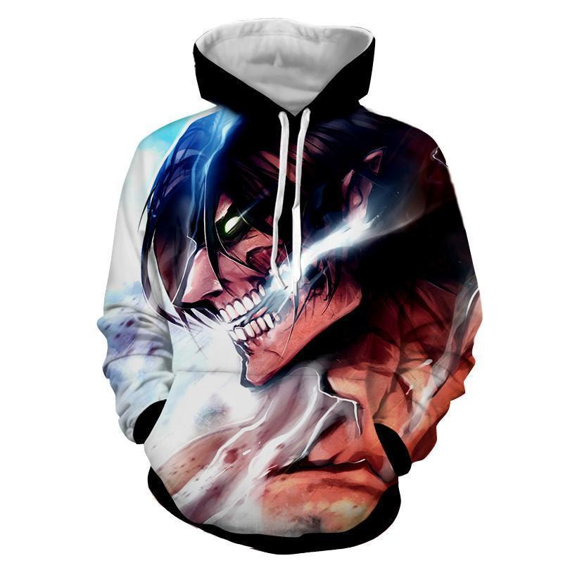 Titan Eren- Attack On 3D Hoodie