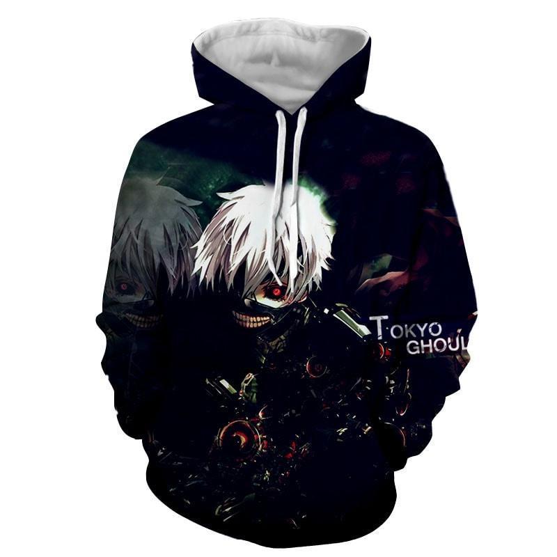 Tokyo Ghoul Versatile Ken Kaneki Jagged 3D Printed Hoodie