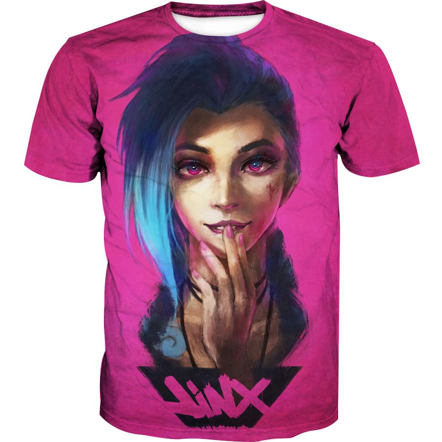 League of Legends Jinx Hoodies - Pullover Pink Jinx Hoodie