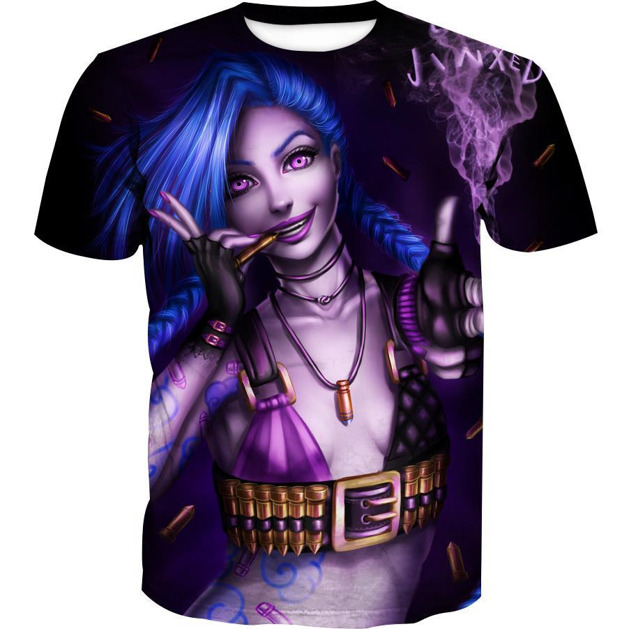 League of Legends Jinx Hoodie - Sexy Jinx Pullover Black Hoodie