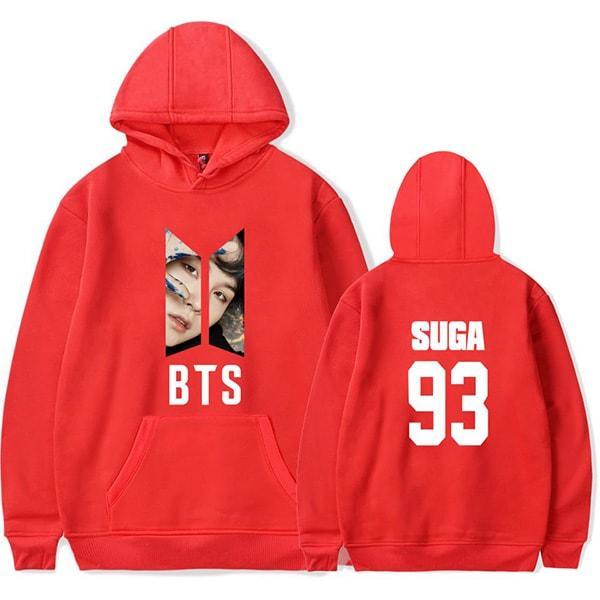 Bts 2025 red hoodie