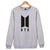 BTS Sweatshirt - Emblem Printed Sweatshirt