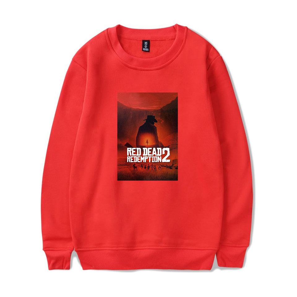Red Dead Redemption 2 Sweatshirts - Solid Color Red Dead Redemption 2 Claas Van Der Linde Sweatshirt