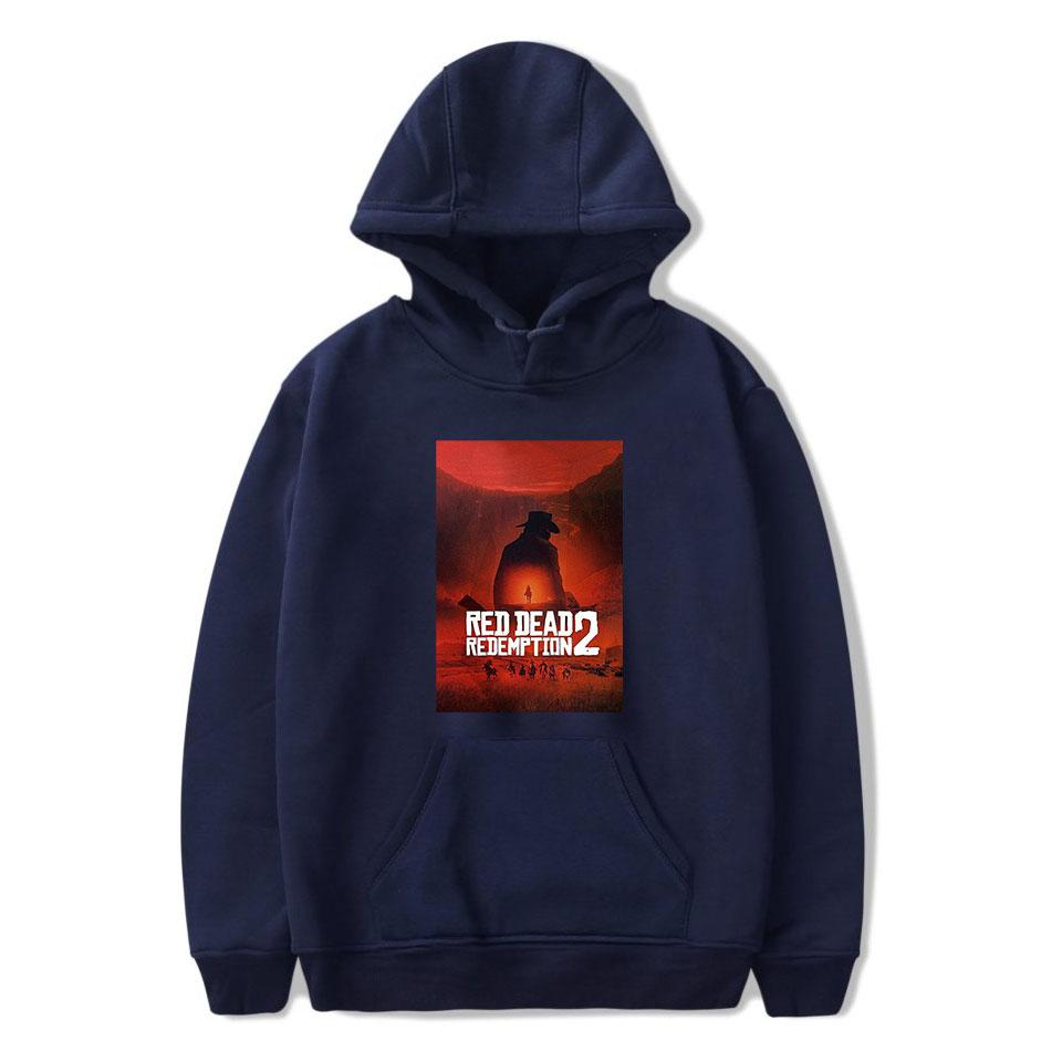 Red Dead Redemption 2 Hoodies - Solid Color Red Dead Redemption Claas Van Der Linde Hoodie