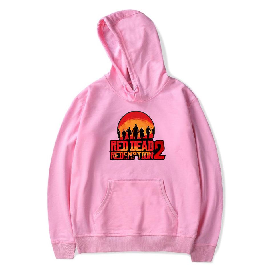 Red Dead Redemption 2 Hoodies - Solid Color Red Dead Redemption 2 LOGO Icon Super Cool Hoodie