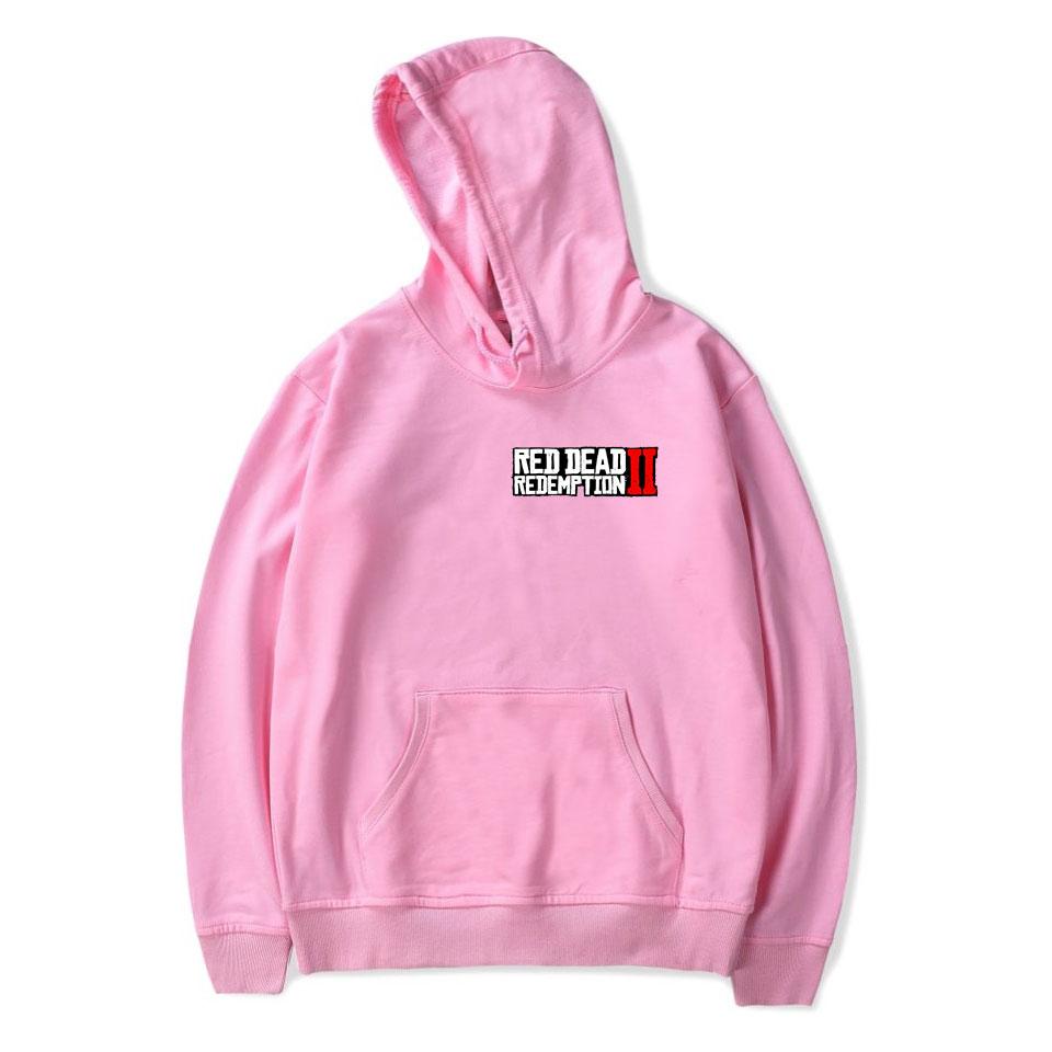 Red Dead Redemption 2 Hoodies - Solid Color Red Dead Redemption 2 Game Icon Hoodie