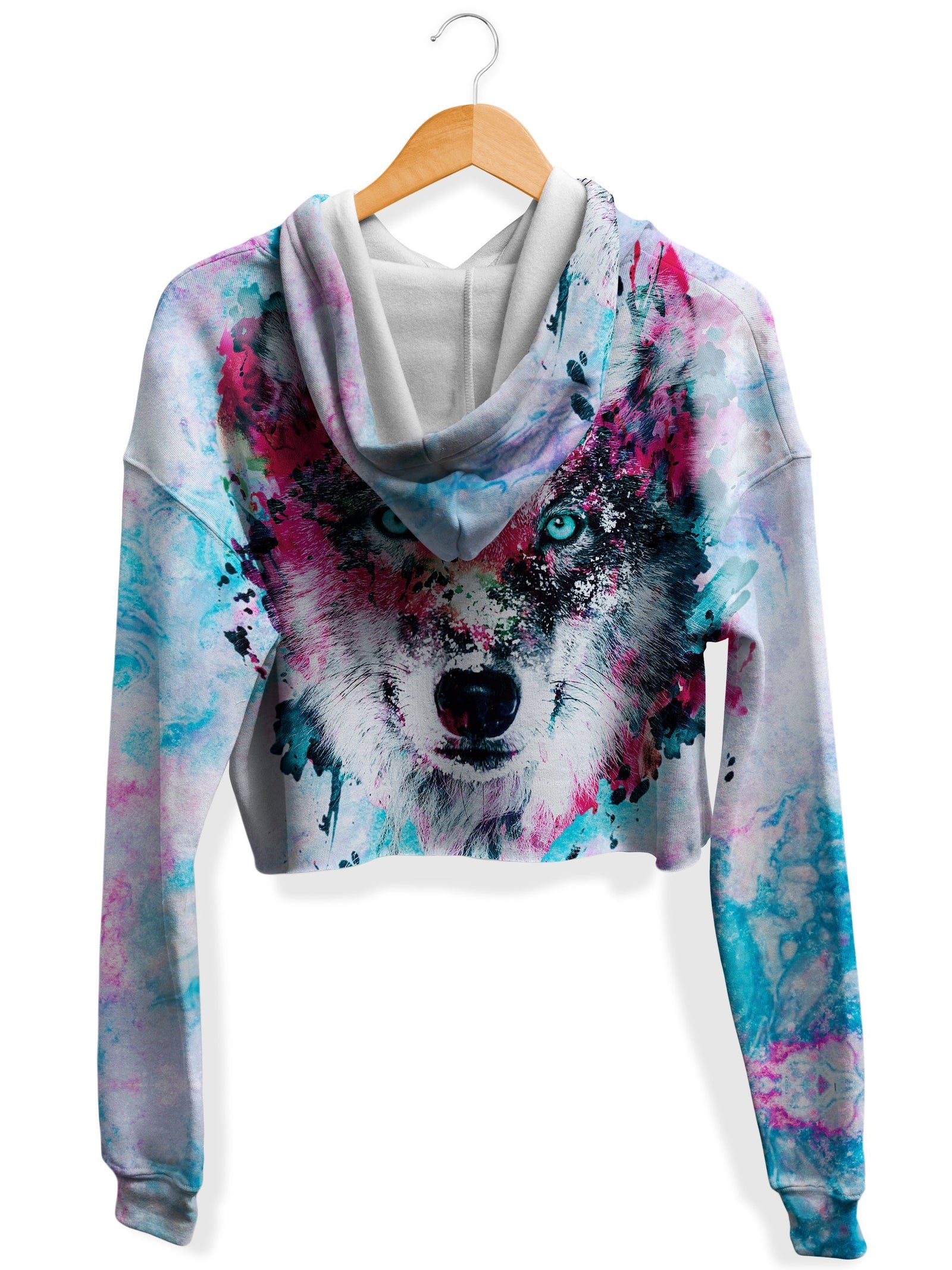 Wolf Crop Hoodie Girls Daily Hoodie