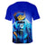 Unisex Fashionable 3 Colors 3D Print T-Shirt with Cartoon Orangutan
