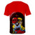 Unisex Fashionable 3 Colors 3D Print T-Shirt with Cartoon Orangutan