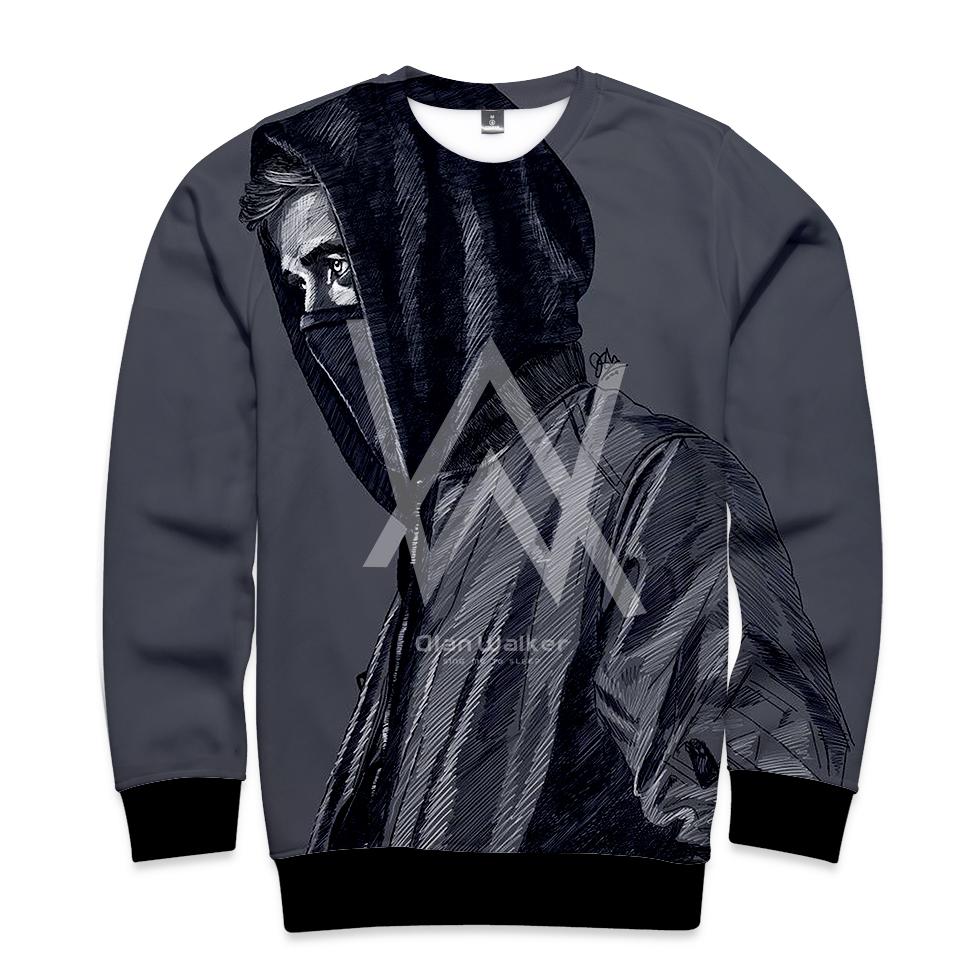 Alan Walker Jackets - Mask Grey 3D Jacket