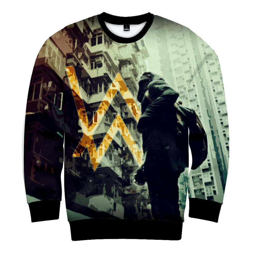 Alan Walker Sweatshirts - Navy Green Sweatshirt