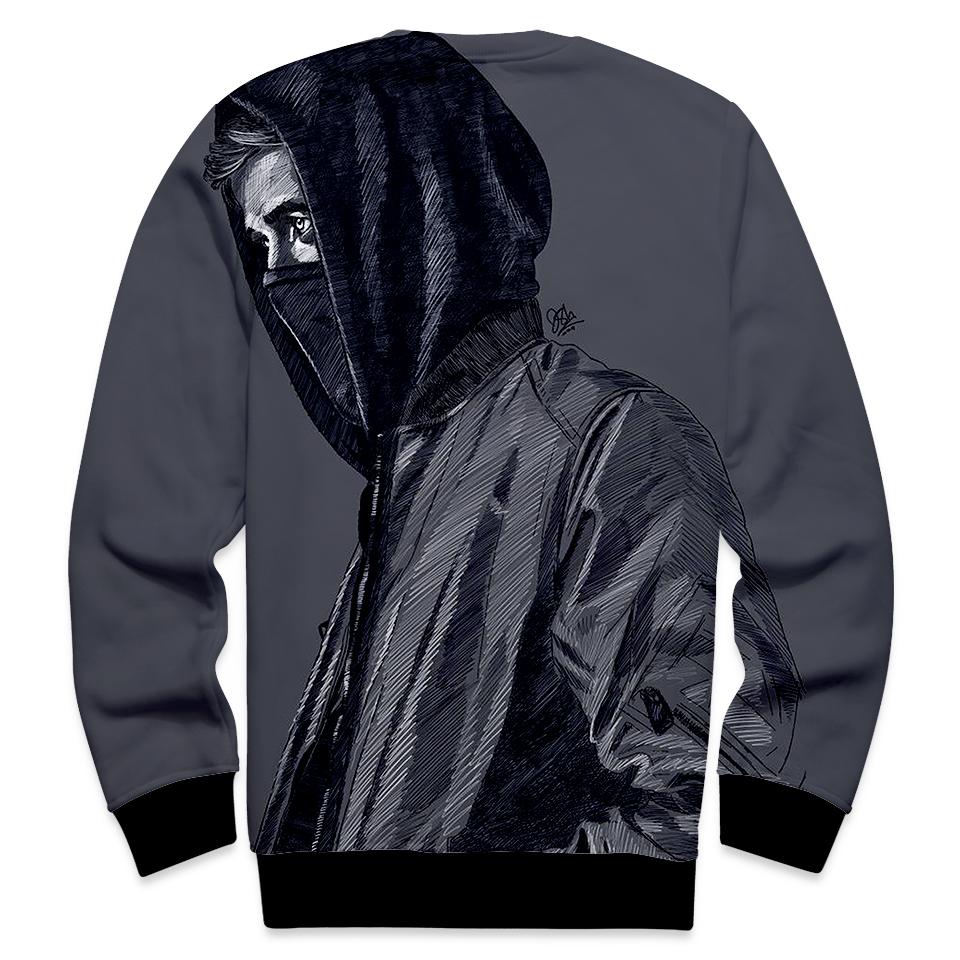 Alan Walker Jackets - Mask Grey 3D Jacket