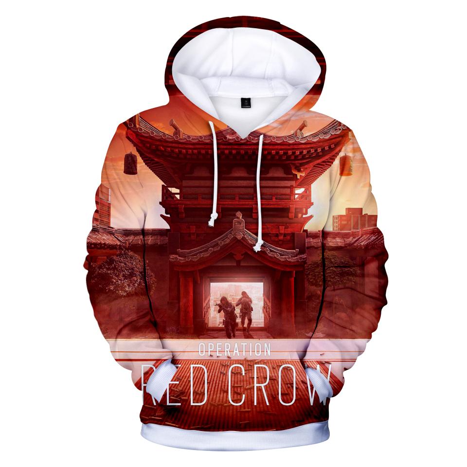 Rainbow Six Hoodies - Super Cool Rainbow Six Commando Red Hoodie