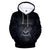 Unisex Fashionable Black 3D Print Orangutan Pullover Hoodies