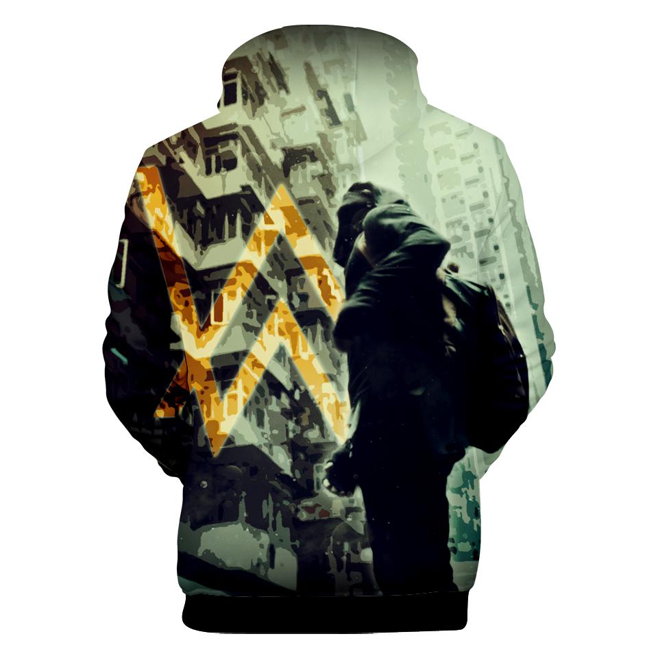 Alan Walker Hoodies - Navy Green Hoodie