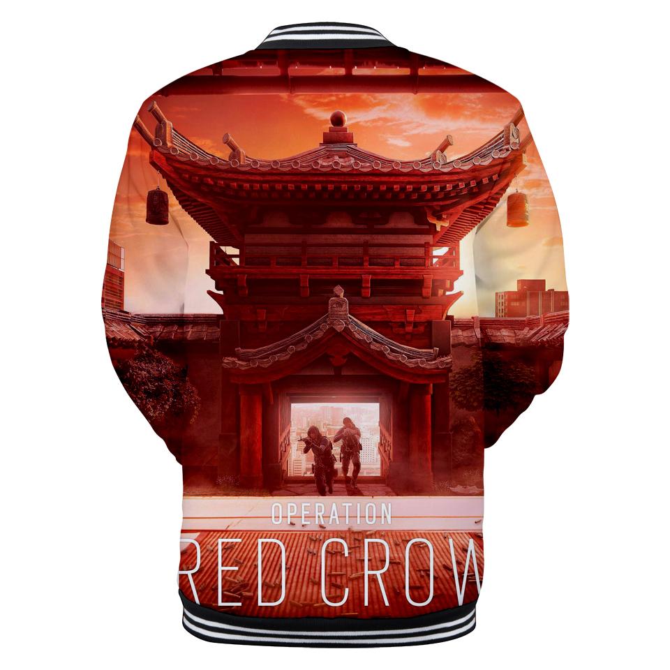 Rainbow Six Hoodies - Super Cool Rainbow Six Commando Red Zip Up Hoodie