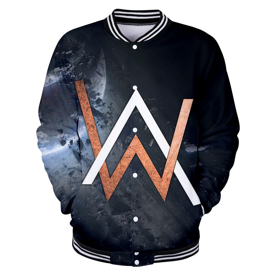 Alan Walker Jackets - Grey Letter Jacket