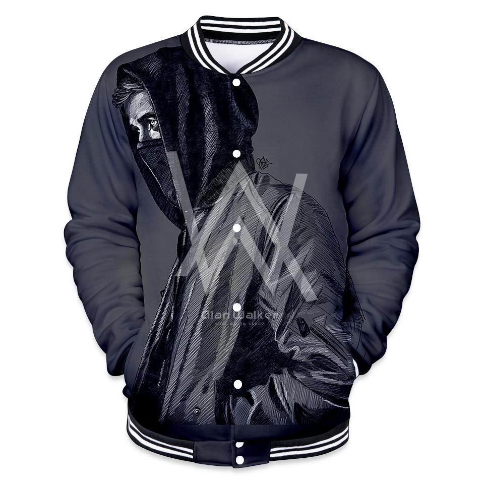 Alan Walker Jackets - Mask Grey 3D Jacket