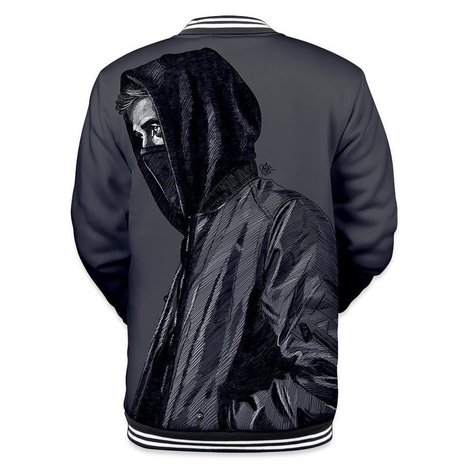 Alan Walker Sweatshirts - Mask Grey 3D Sweatshirt