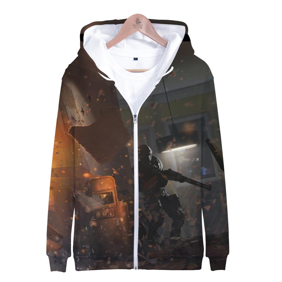 Rainbow Six Hoodies - Super Cool Rainbow Six Soldier Zip Up Hoodie