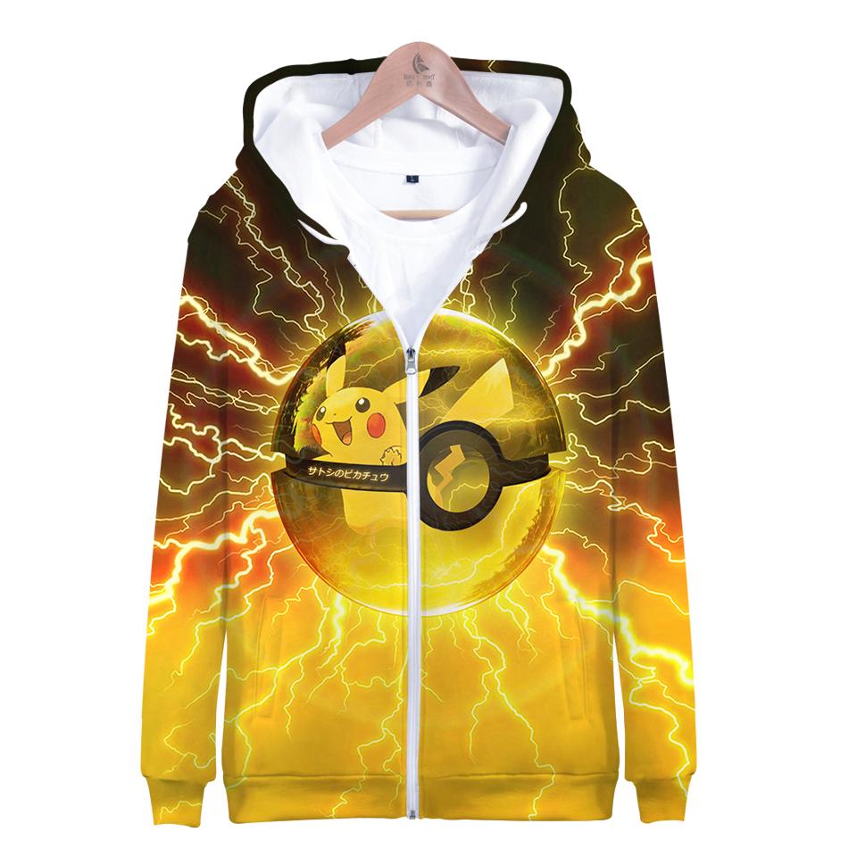 Pokemon Hoodies - Pokemon Series Lightning Ball Super Cool Hoodie