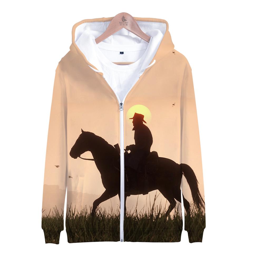 Red Dead Redemption 2 Hoodies - Red Dead Redemption 2 Super Cool Pink 3D Zip Up Hoodie