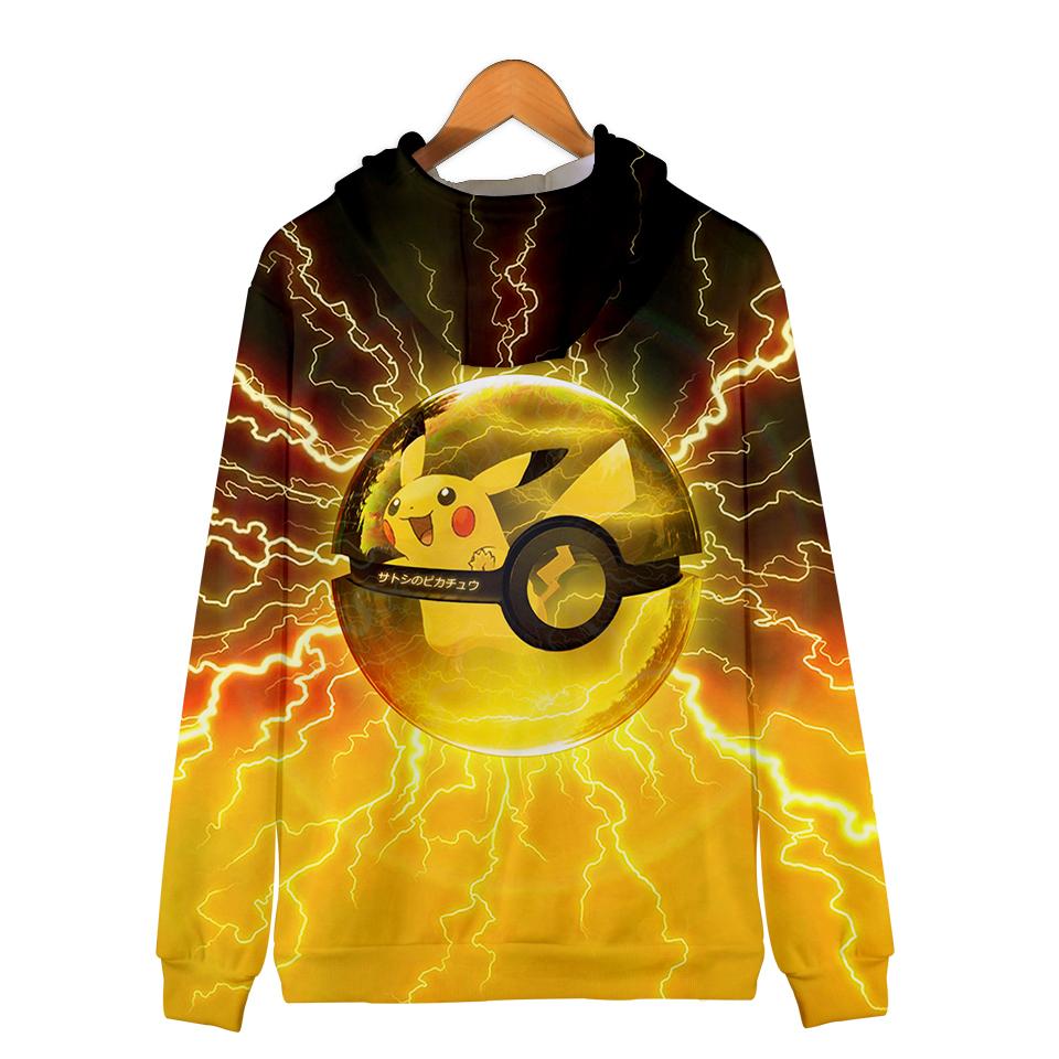 Pokemon Hoodies - Pokemon Series Lightning Ball Super Cool Hoodie