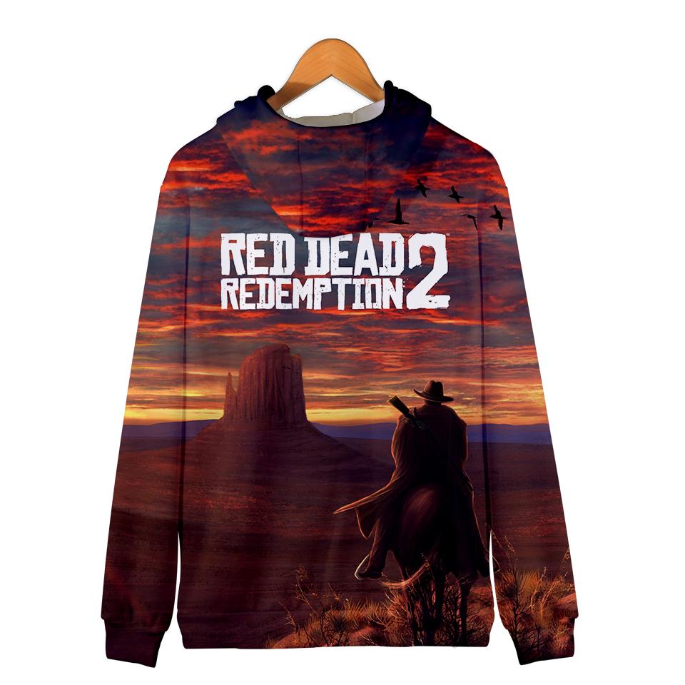 Red Dead Redemption 2 Hoodies - Red Dead Redemption 2 Game Character Arthur Morgan 3D Zip Up Hoodie